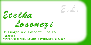 etelka losonczi business card